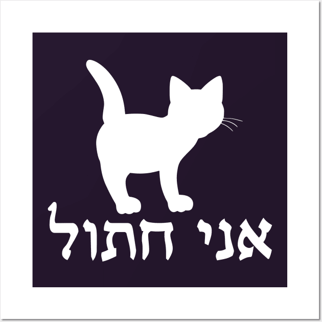 I'm A Cat (Hebrew, Masculine) Wall Art by dikleyt